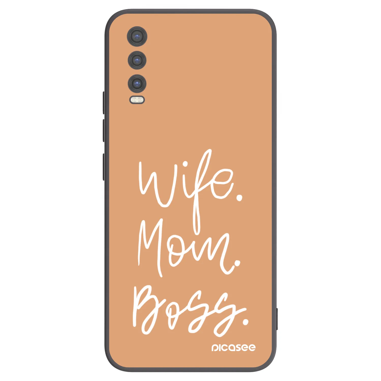 Picasee silikónový čierny obal pre Vivo Y20s - Boss Mama