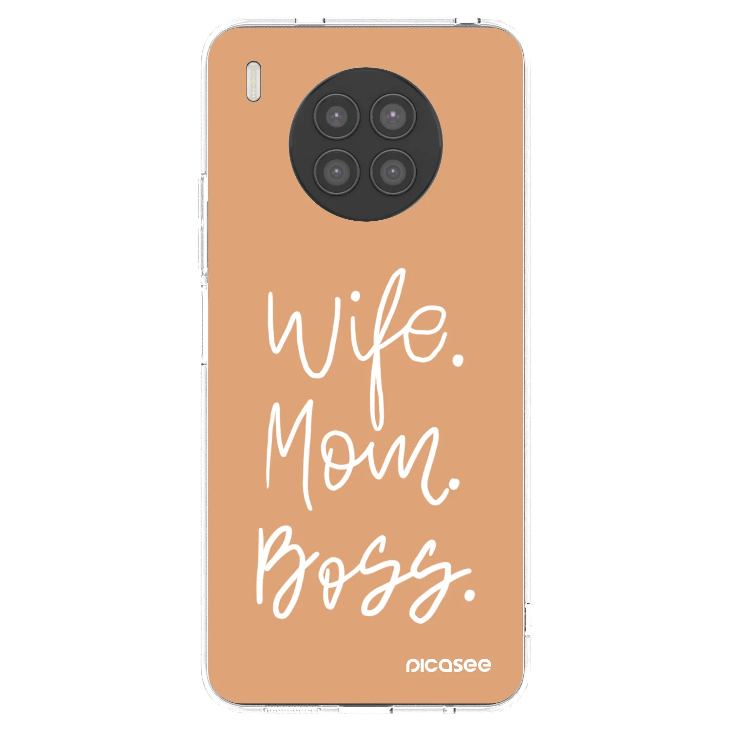Picasee silikónový prehľadný obal pre Huawei Nova 8i - Boss Mama