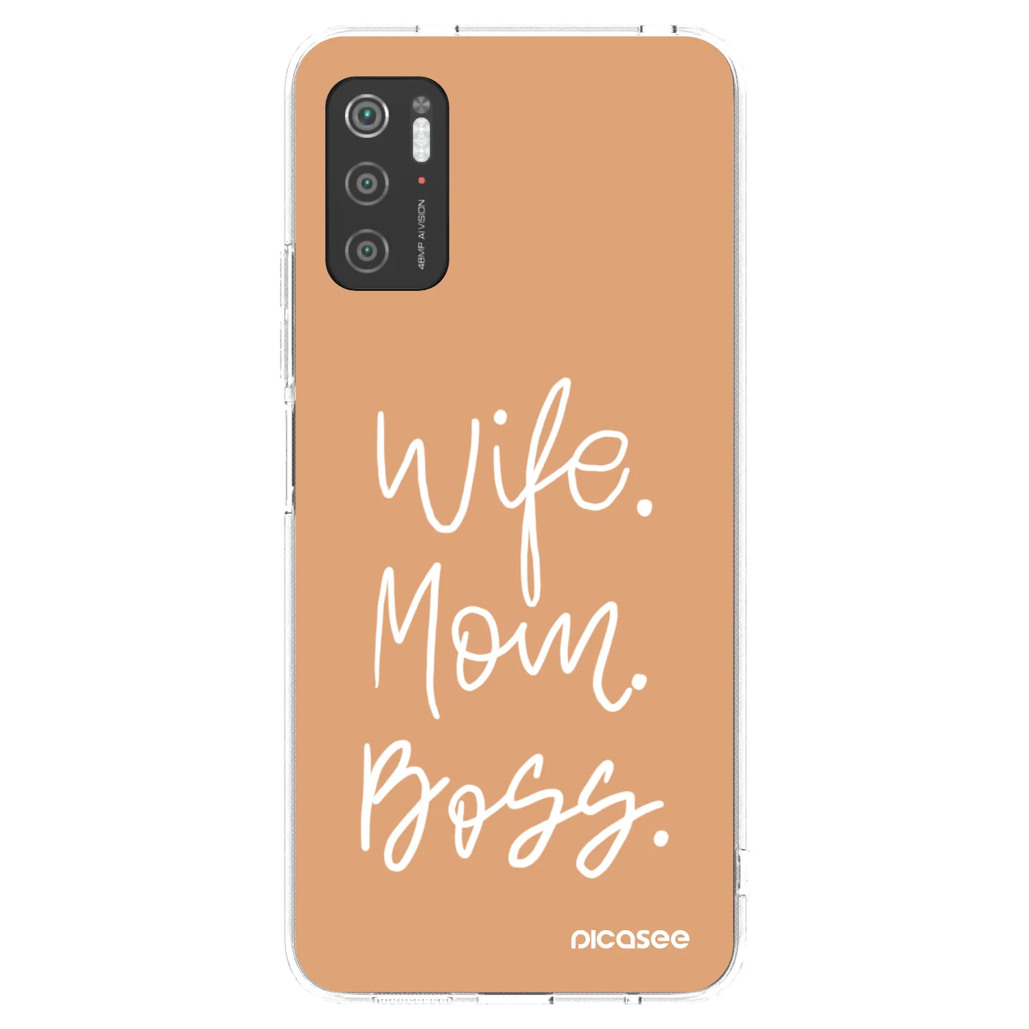 Picasee silikónový prehľadný obal pre Xiaomi Poco M3 Pro 5G - Boss Mama