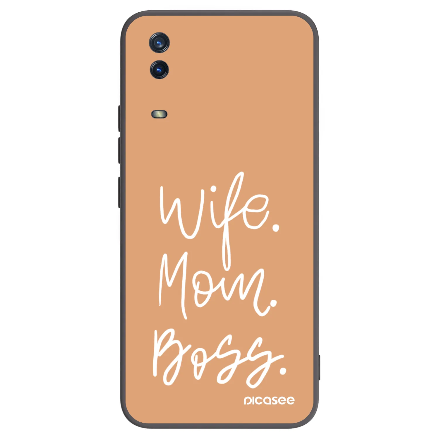 Picasee silikónový čierny obal pre Vivo Y11s - Boss Mama