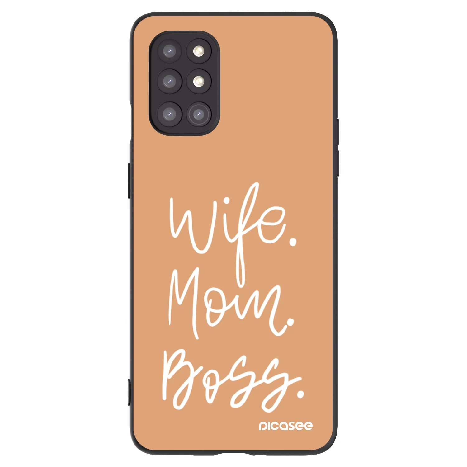 Picasee silikónový čierny obal pre OnePlus 8T - Boss Mama