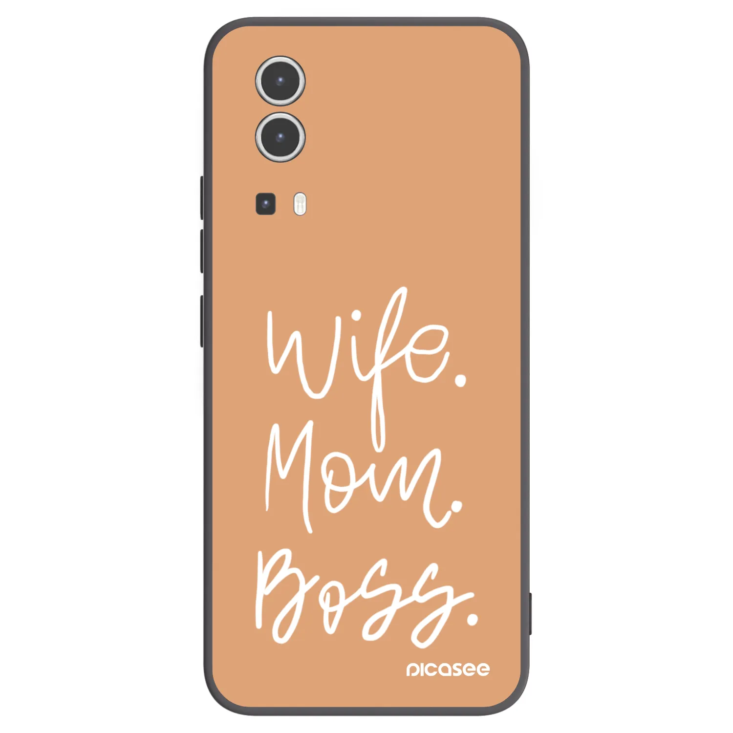 Picasee silikónový čierny obal pre Vivo Y72 5G - Boss Mama