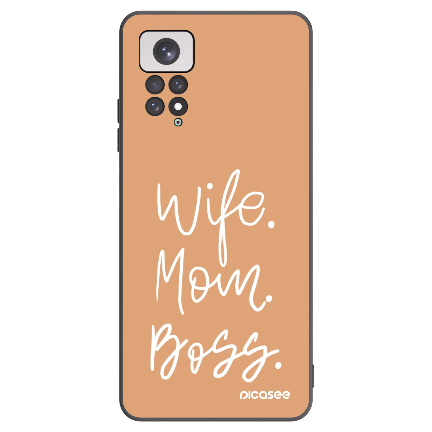Picasee silikónový čierny obal pre Xiaomi Redmi Note 11 - Boss Mama