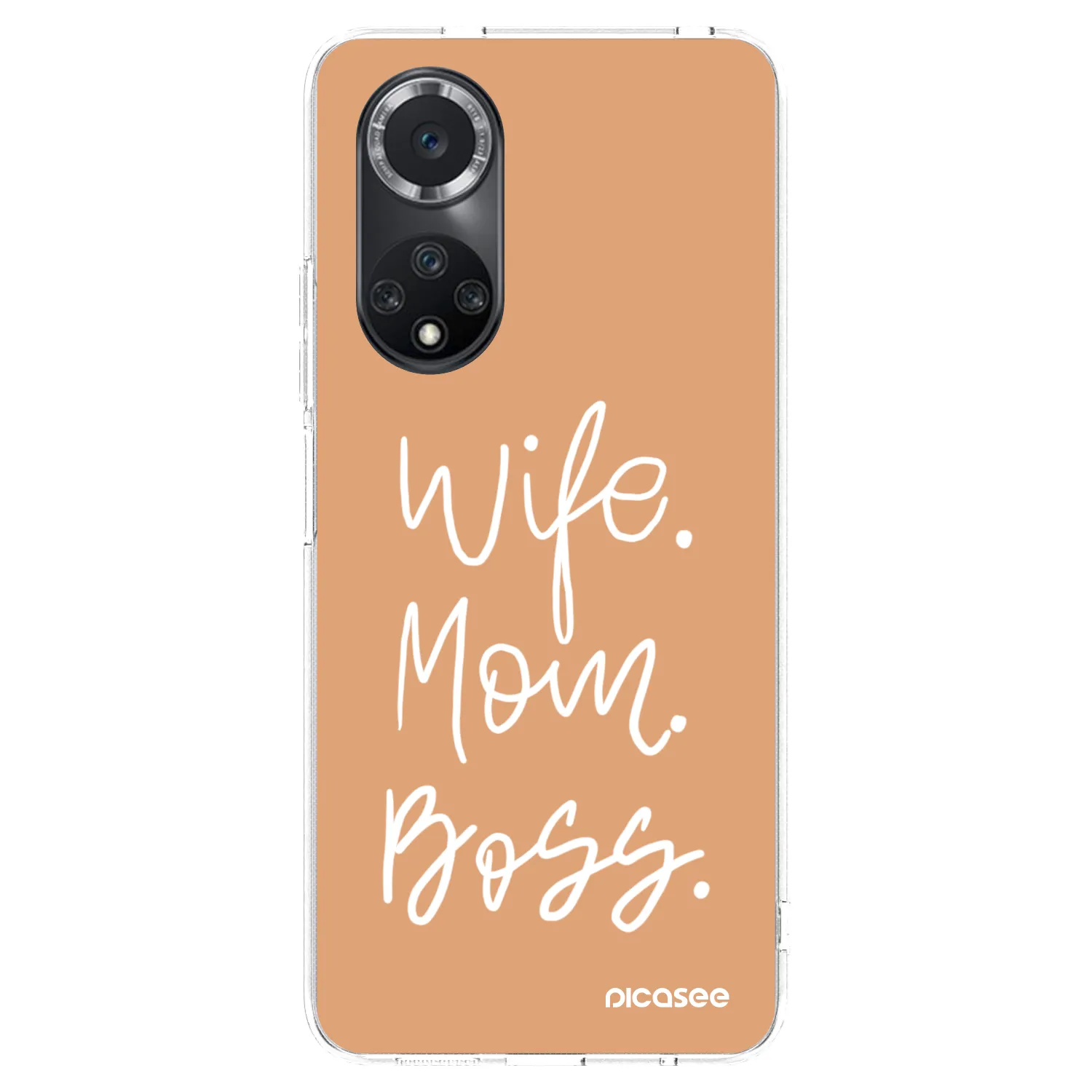 Picasee silikónový prehľadný obal pre Huawei Nova 9 SE - Boss Mama