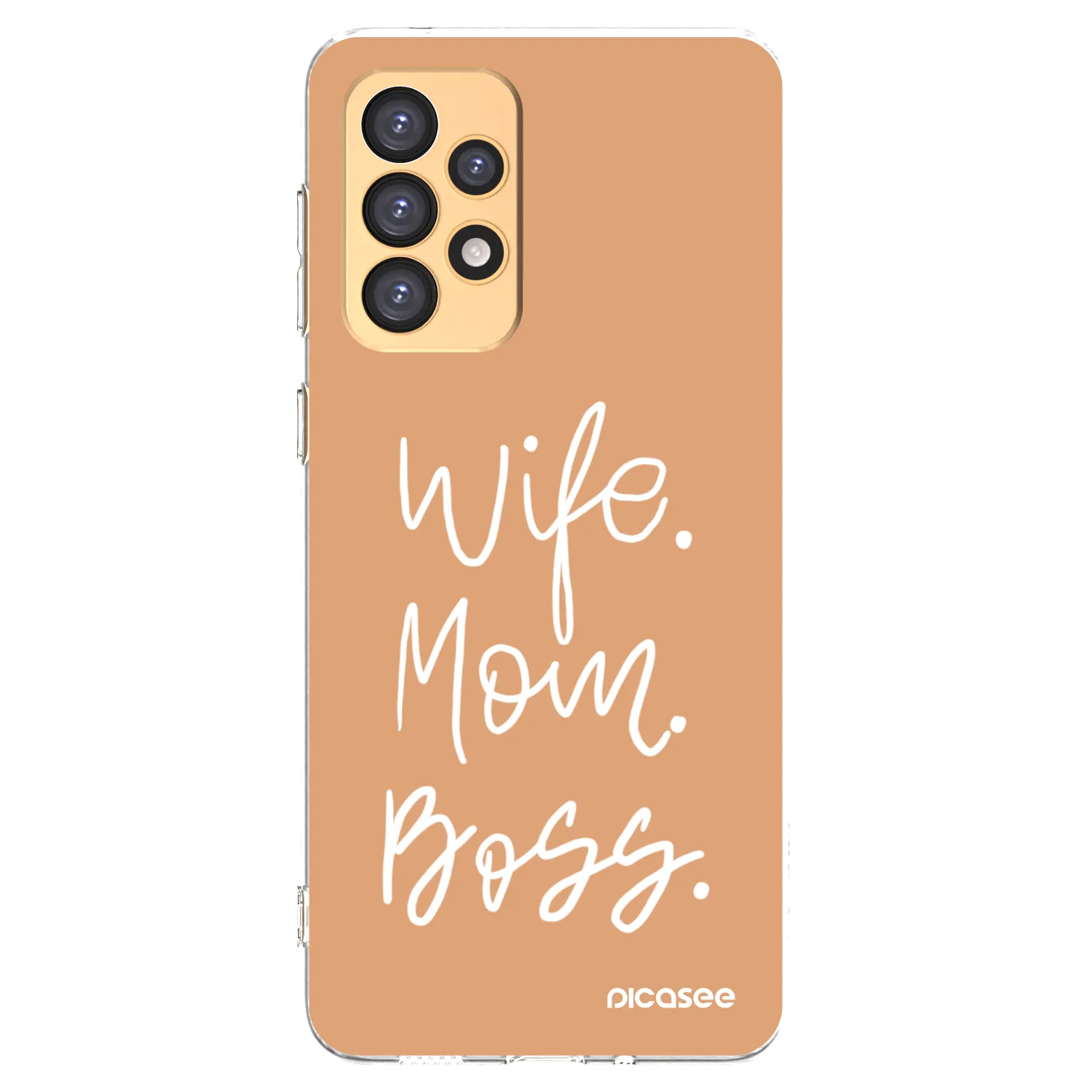 Picasee silikónový prehľadný obal pre Samsung Galaxy A33 5G A336 - Boss Mama