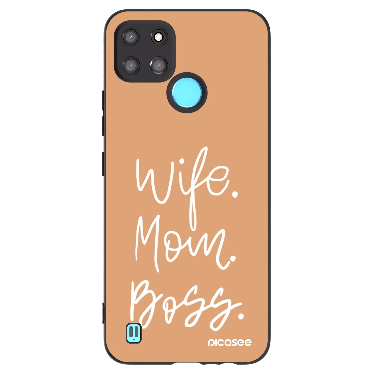 Picasee silikónový čierny obal pre Realme C21Y - Boss Mama