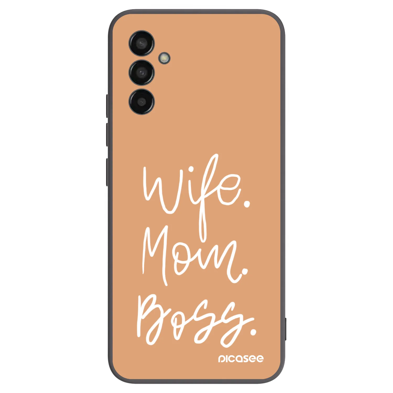 Picasee silikónový čierny obal pre Samsung Galaxy M13 M135F - Boss Mama
