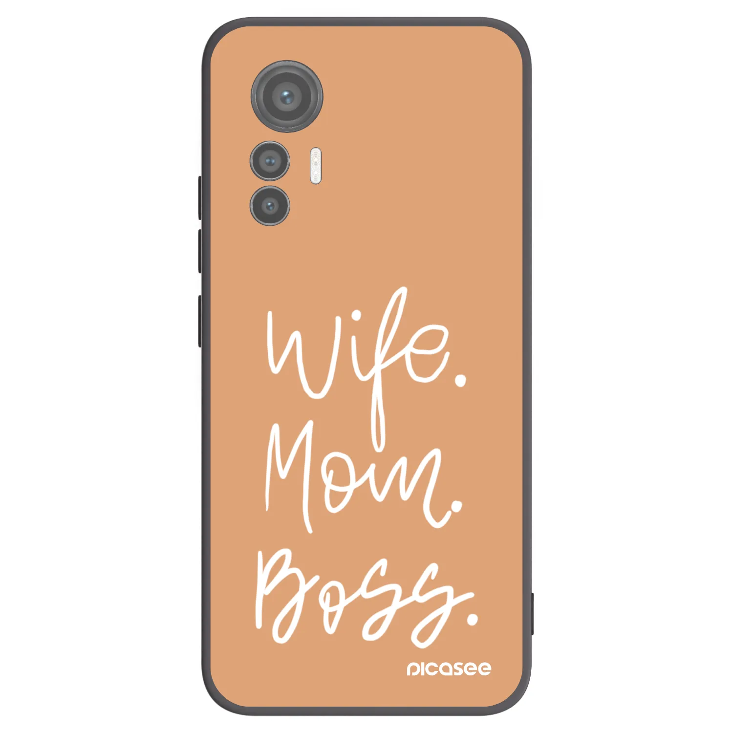 Picasee silikónový čierny obal pre Xiaomi 12 Lite - Boss Mama