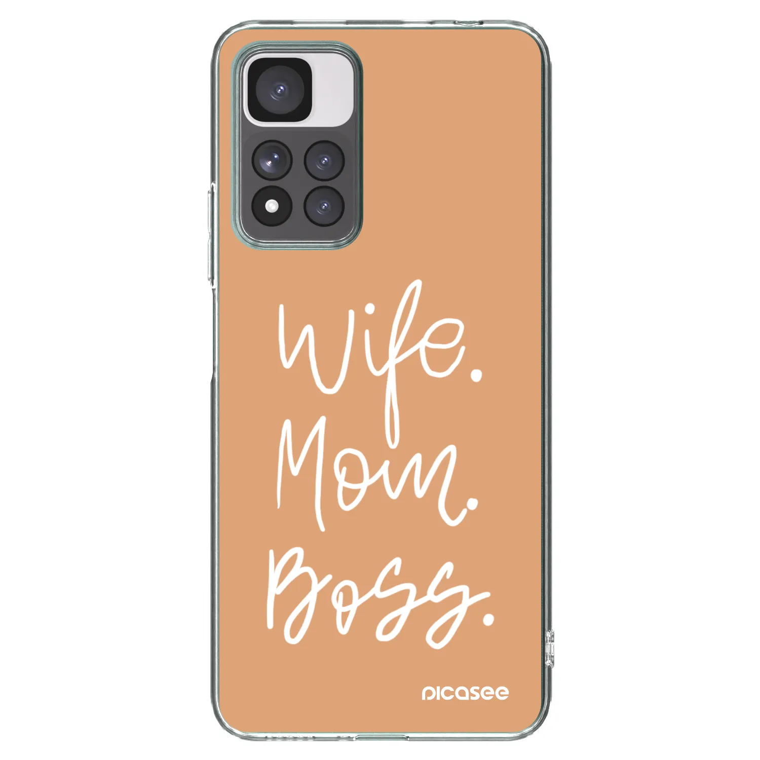 Picasee silikónový prehľadný obal pre Xiaomi Redmi Note 11 Pro+ 5G - Boss Mama