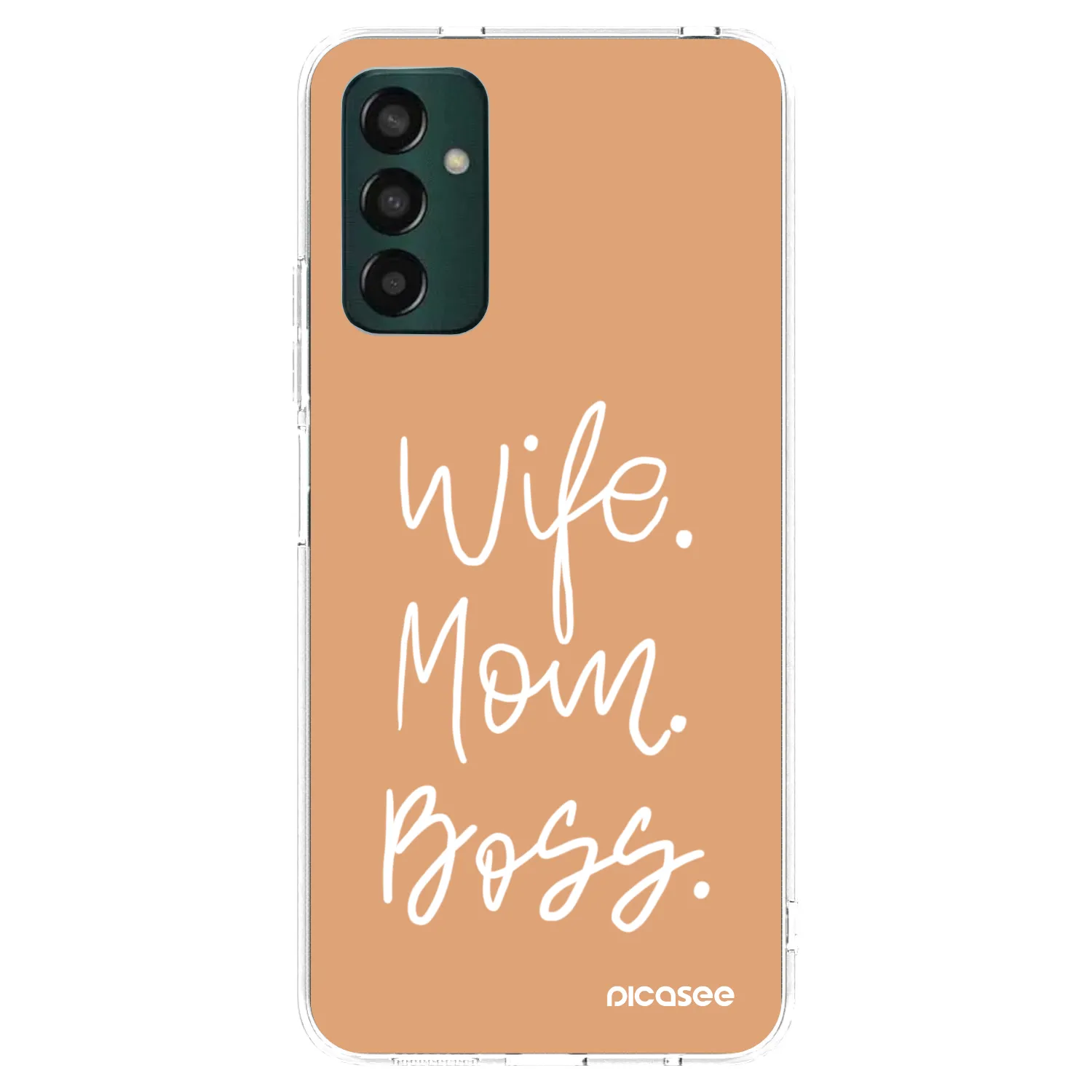 Picasee silikónový prehľadný obal pre Samsung Galaxy M23 5G - Boss Mama