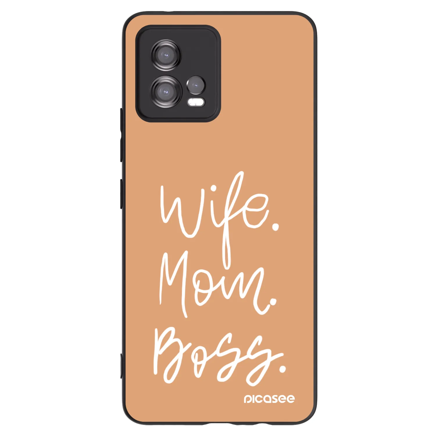 Picasee silikónový čierny obal pre Motorola Moto G72 - Boss Mama