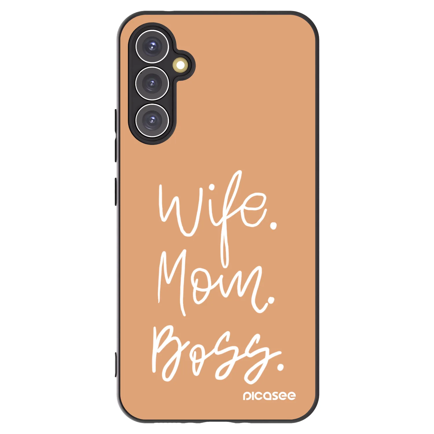 Picasee silikónový čierny obal pre Samsung Galaxy A34 5G A346B - Boss Mama