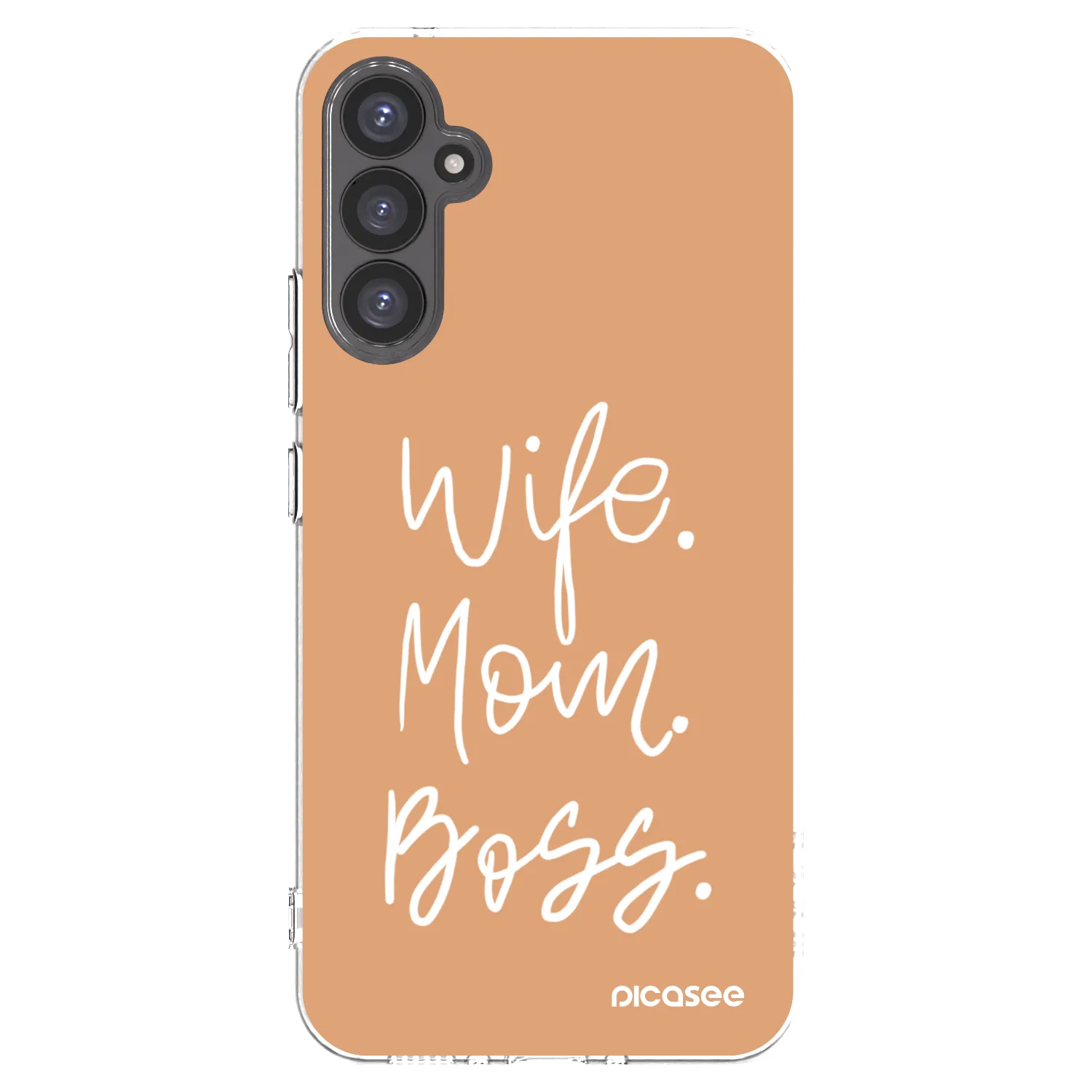 Picasee silikónový prehľadný obal pre Samsung Galaxy A34 5G A346B - Boss Mama