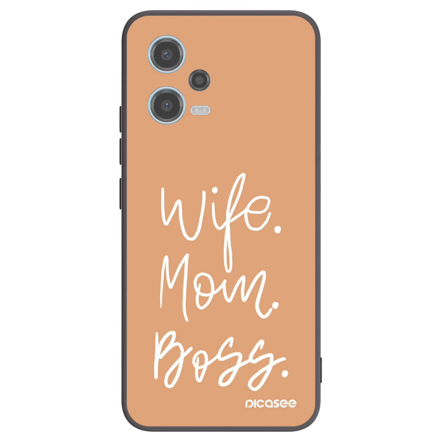 Picasee silikónový čierny obal pre Xiaomi Redmi Note 12 5G - Boss Mama