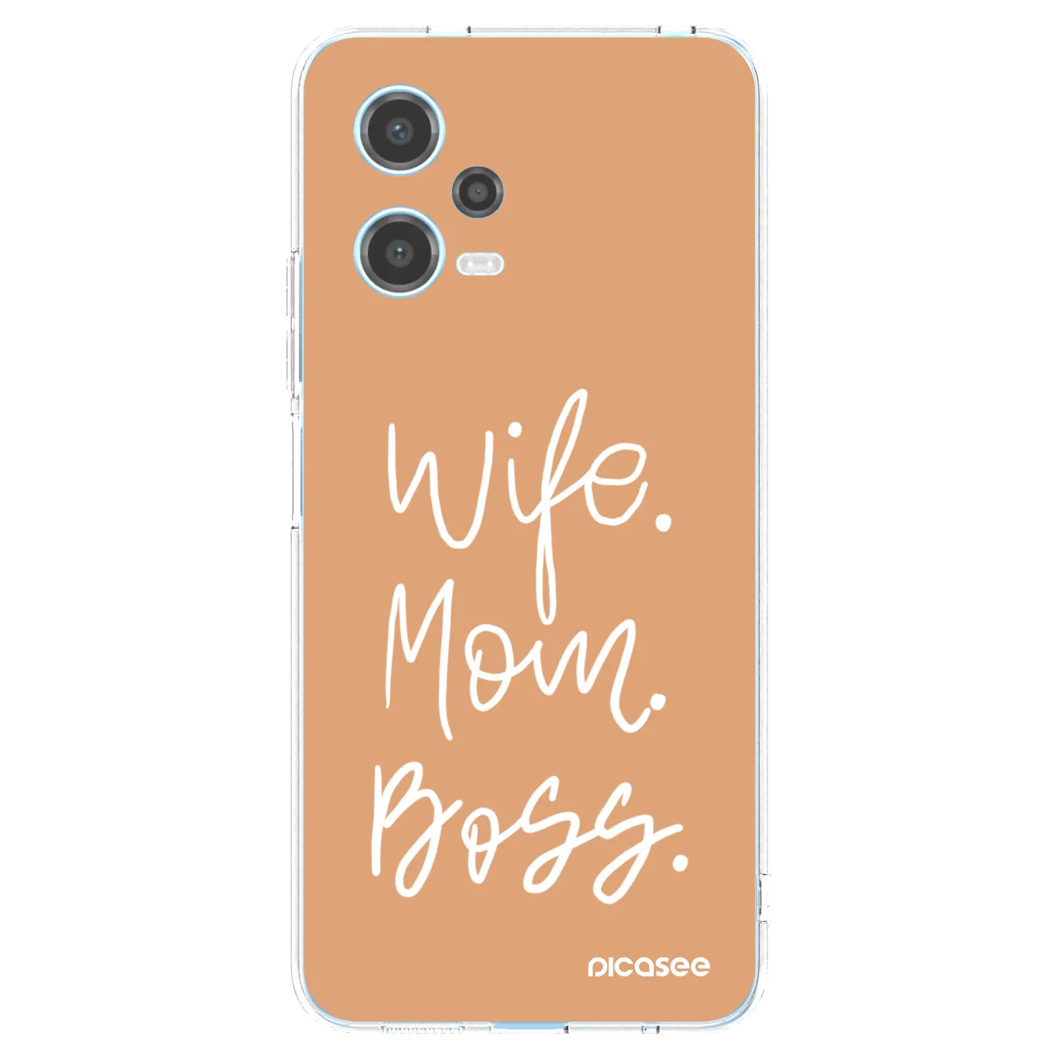 Picasee silikónový prehľadný obal pre Xiaomi Redmi Note 12 5G - Boss Mama
