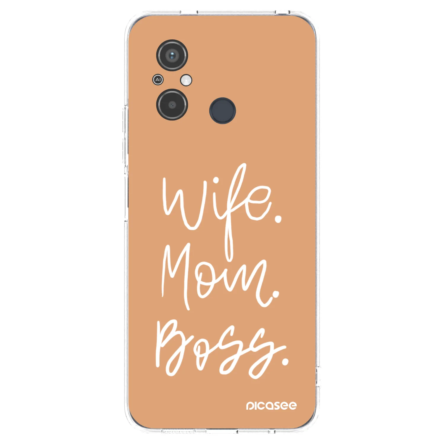 Picasee silikónový prehľadný obal pre Xiaomi Redmi 12C - Boss Mama