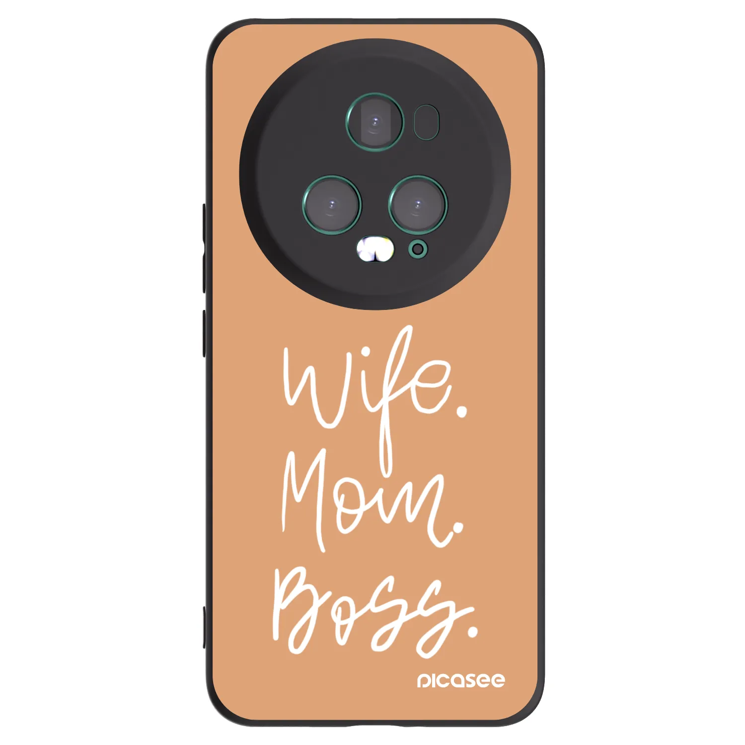 Picasee silikónový čierny obal pre Honor Magic5 Pro - Boss Mama
