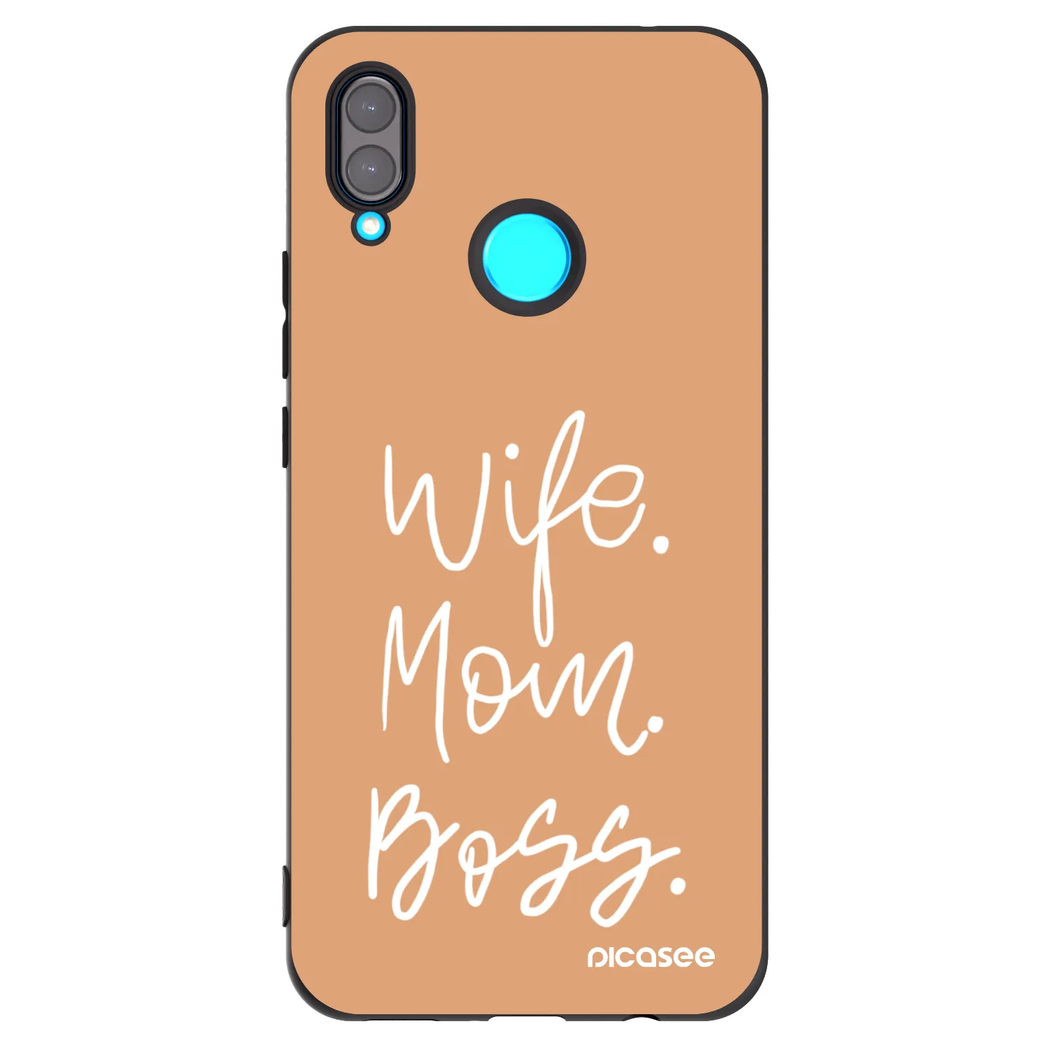 Picasee silikónový čierny obal pre Huawei Nova 3 - Boss Mama