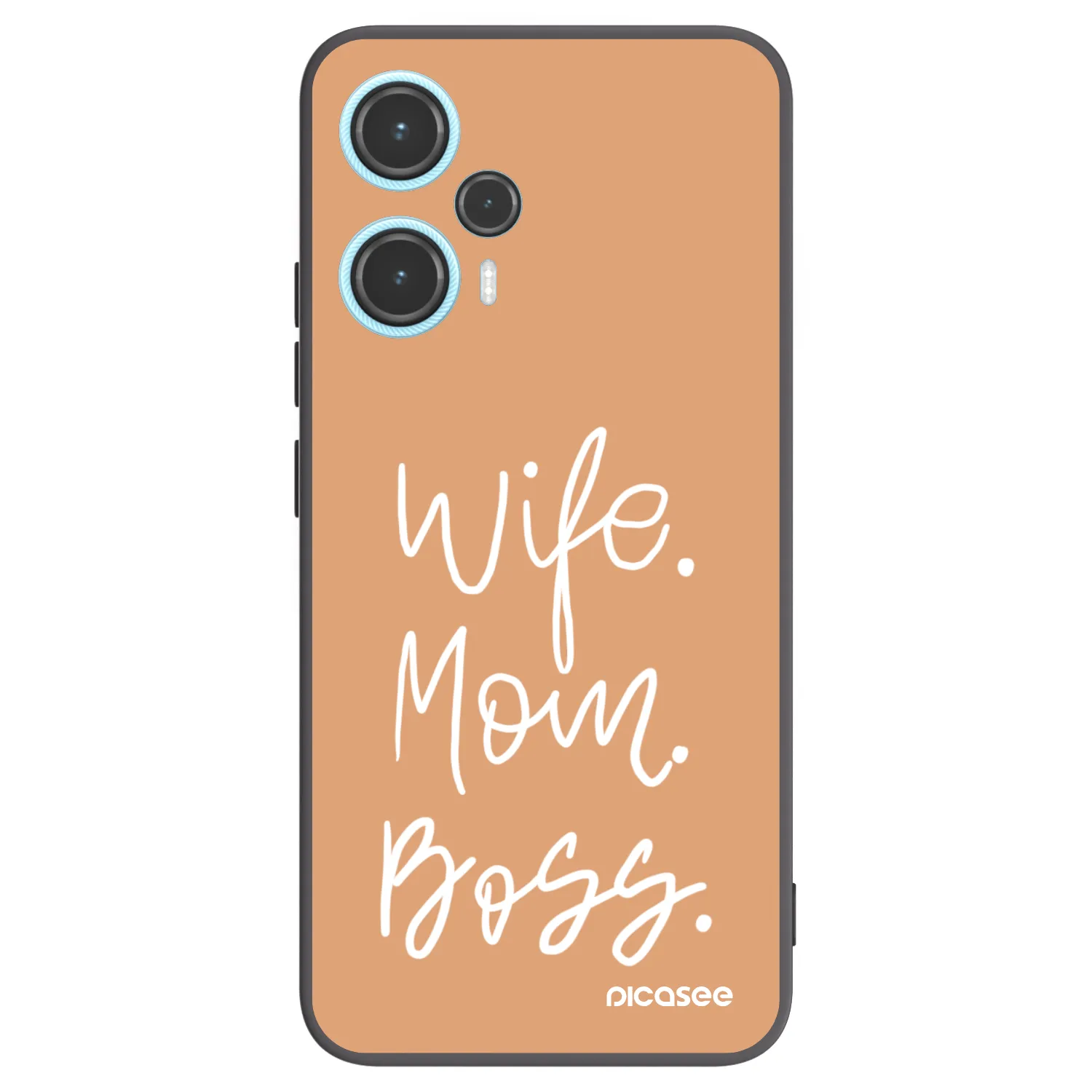 Picasee silikónový čierny obal pre Xiaomi Poco F5 - Boss Mama