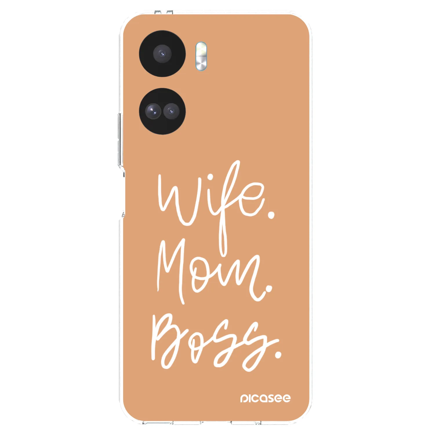Picasee silikónový prehľadný obal pre Honor 90 Lite 5G - Boss Mama