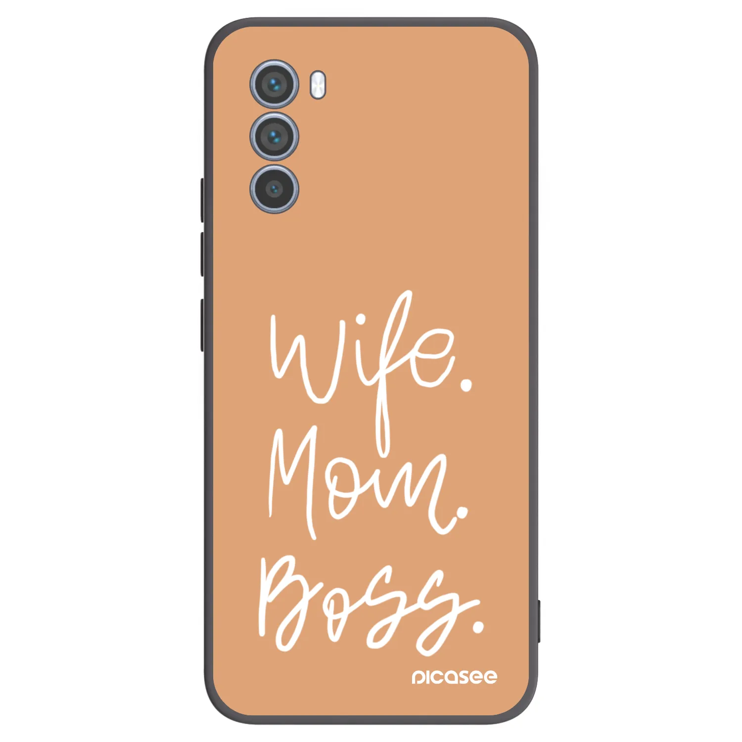 Picasee silikónový čierny obal pre Motorola Moto G62 - Boss Mama