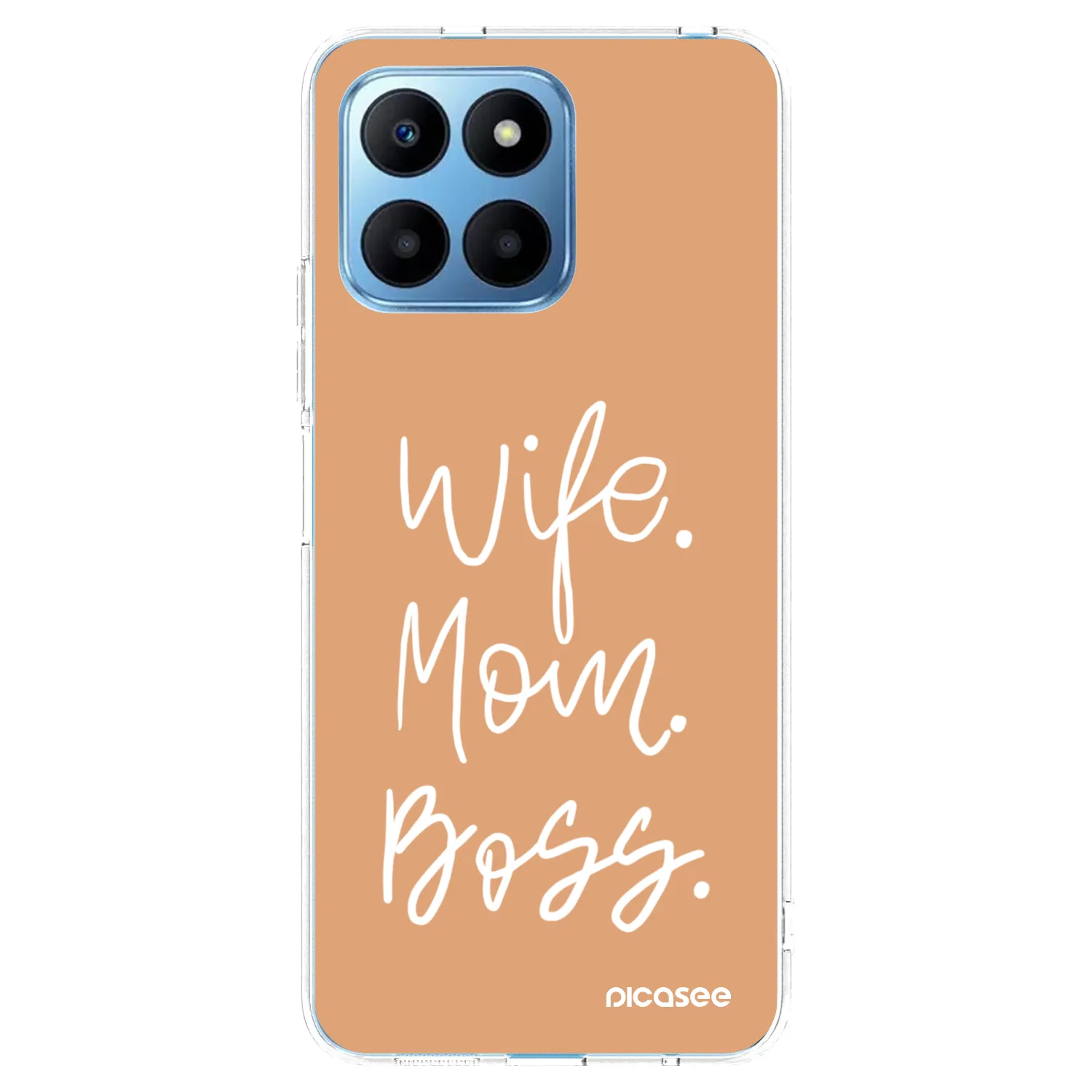 Picasee silikónový prehľadný obal pre Honor 70 Lite - Boss Mama