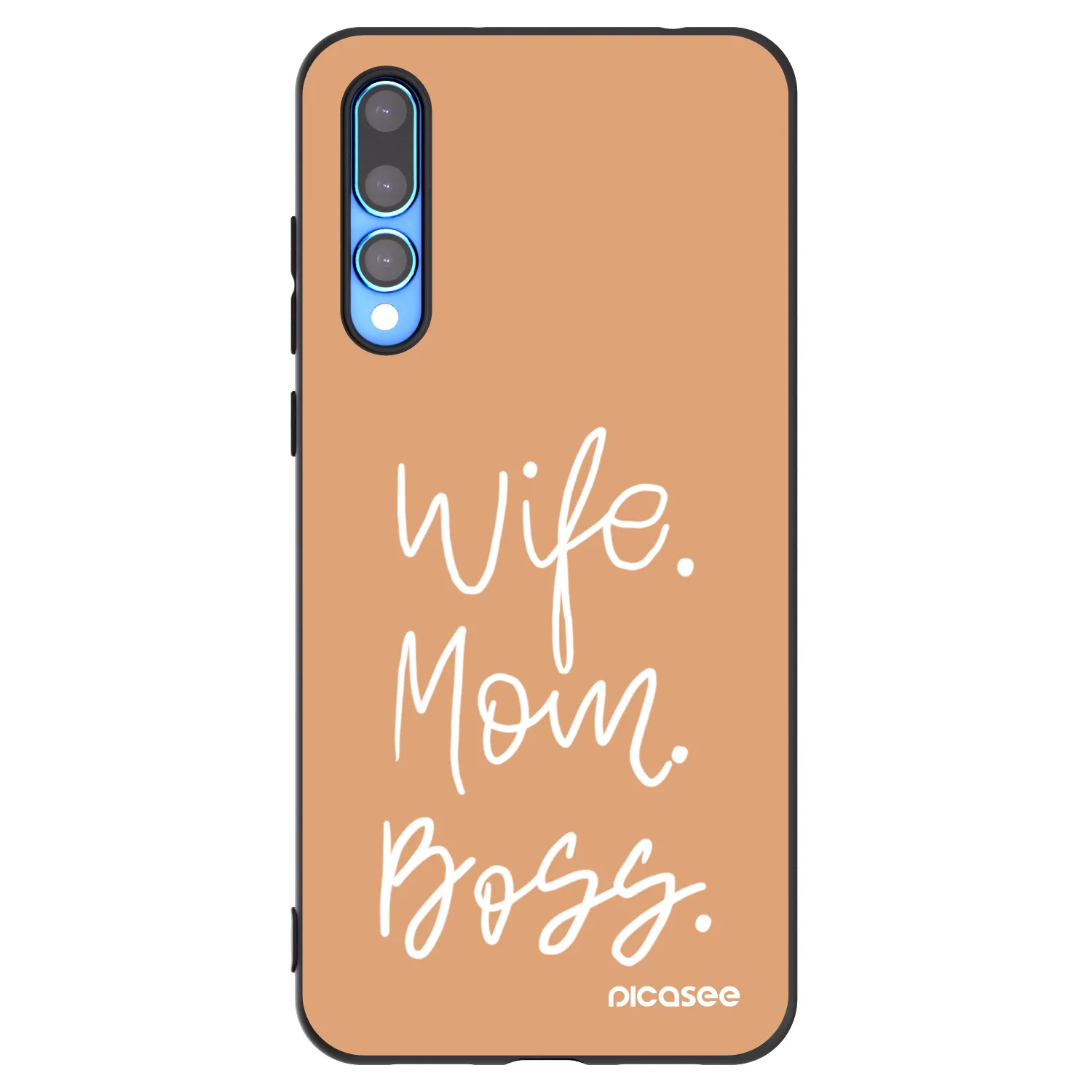 Picasee silikónový čierny obal pre Huawei P20 Pro - Boss Mama
