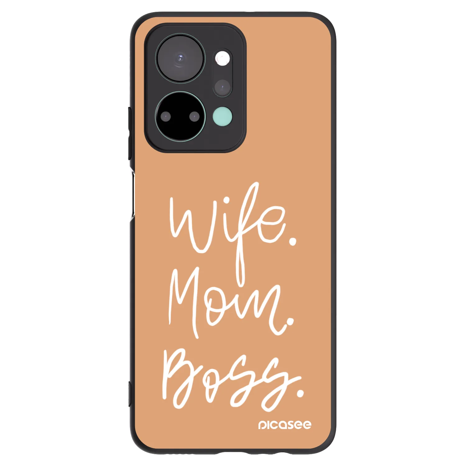Picasee silikónový čierny obal pre Honor X7a - Boss Mama