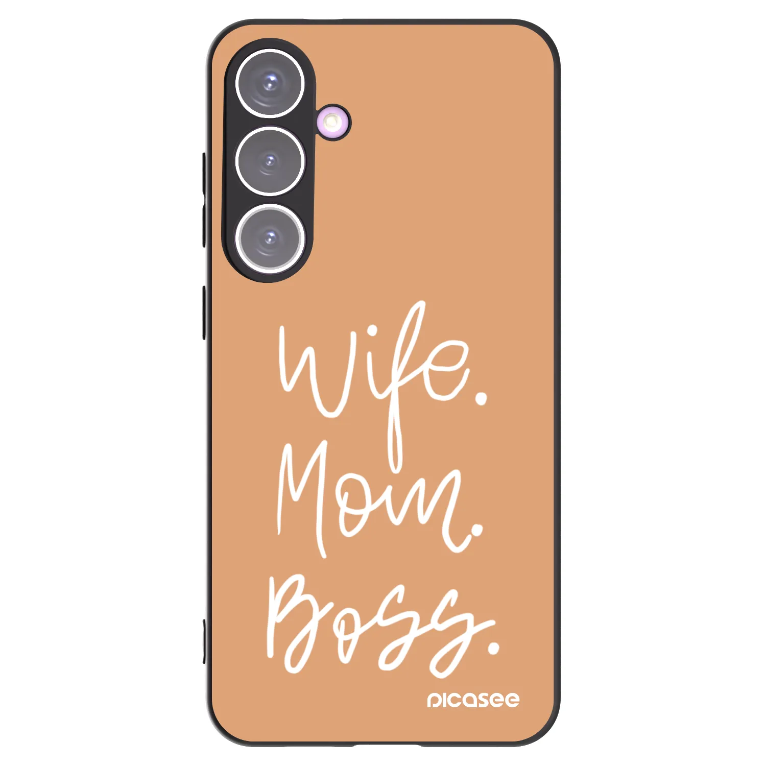 Picasee silikónový čierny obal pre Samsung Galaxy S24+ S926B 5G - Boss Mama