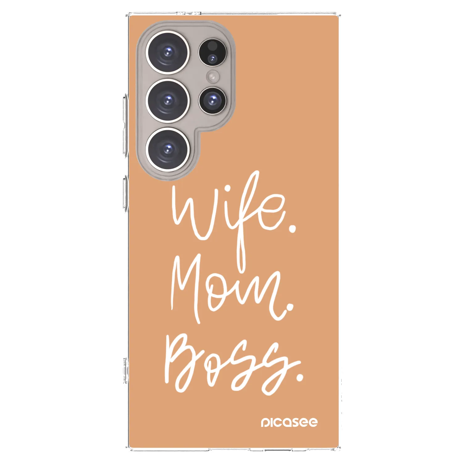 Picasee silikónový prehľadný obal pre Samsung Galaxy S24 Ultra S928B 5G - Boss Mama