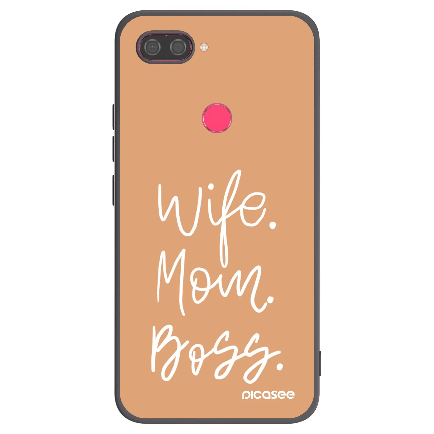 Picasee silikónový čierny obal pre Xiaomi Mi 8 Lite - Boss Mama