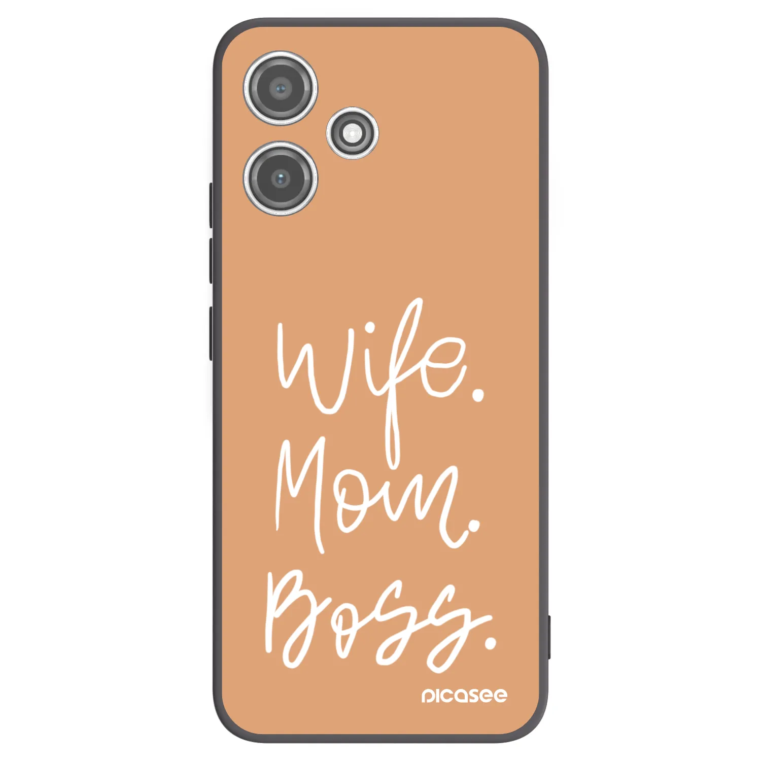 Picasee silikónový čierny obal pre Xiaomi Redmi 12 5G - Boss Mama