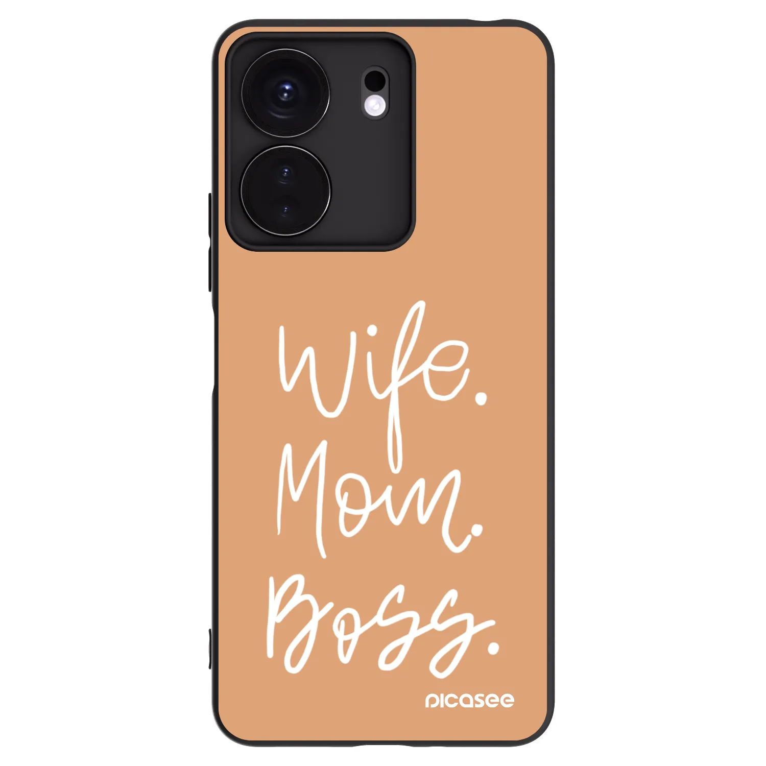 Picasee silikónový čierny obal pre Xiaomi Redmi 13C 4G - Boss Mama