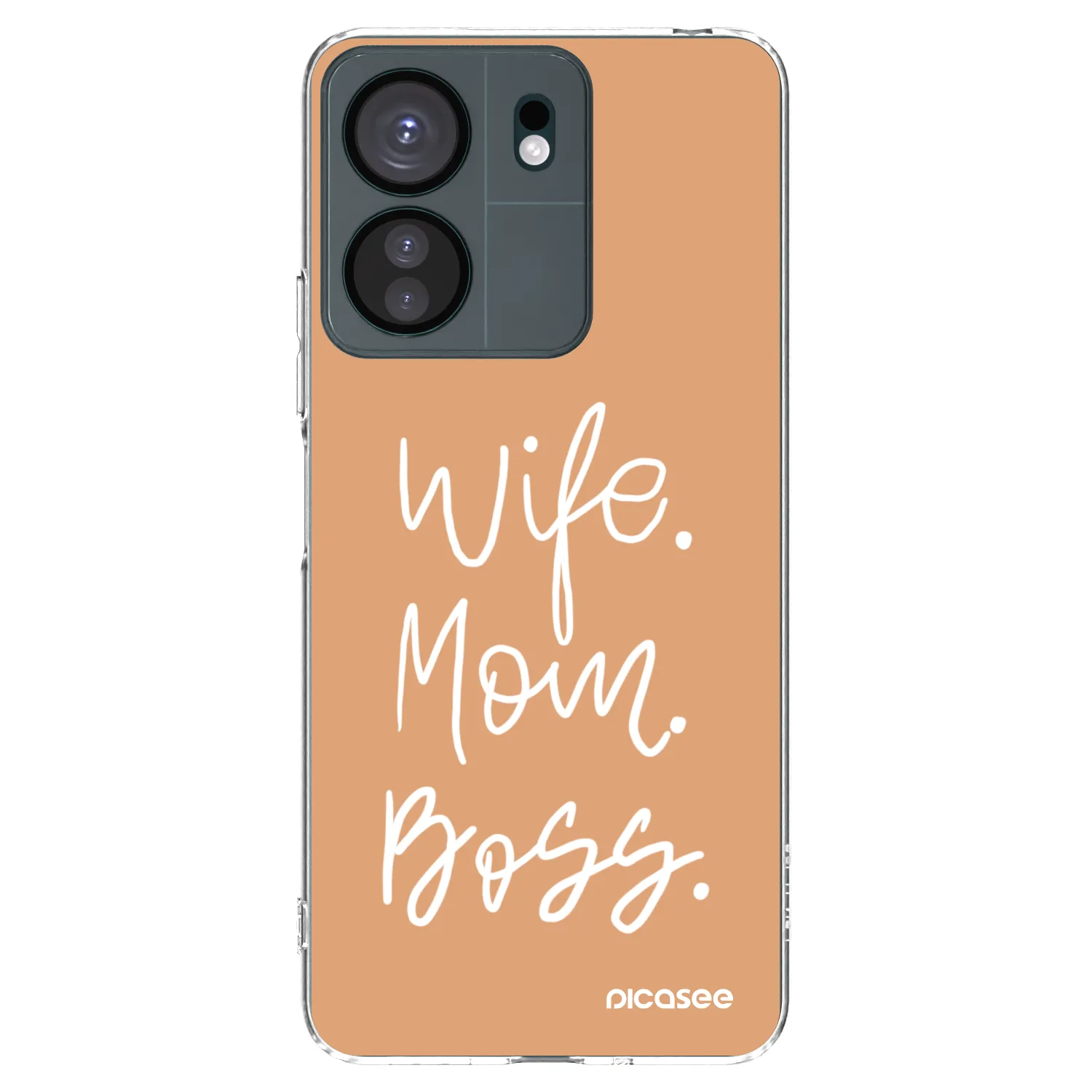 Picasee silikónový prehľadný obal pre Xiaomi Redmi 13C 4G - Boss Mama