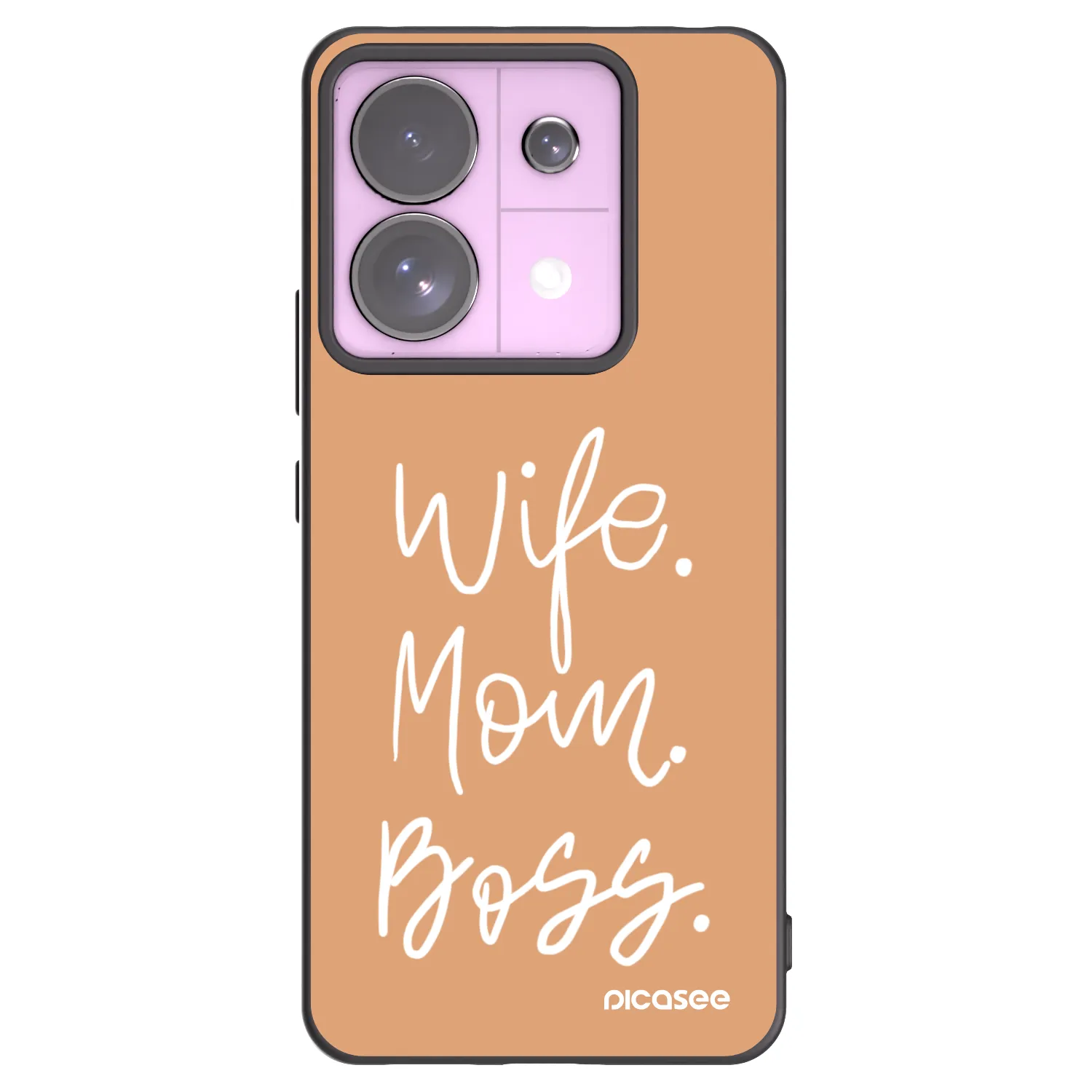Picasee silikónový čierny obal pre Xiaomi Redmi Note 13 Pro 5G - Boss Mama