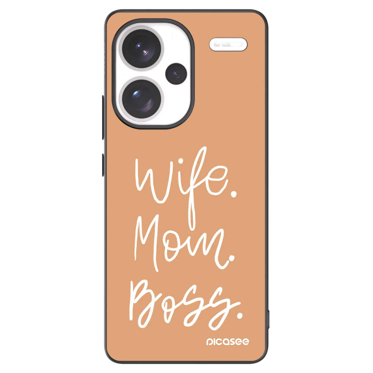 Picasee silikónový čierny obal pre Xiaomi Redmi Note 13 Pro+ 5G - Boss Mama
