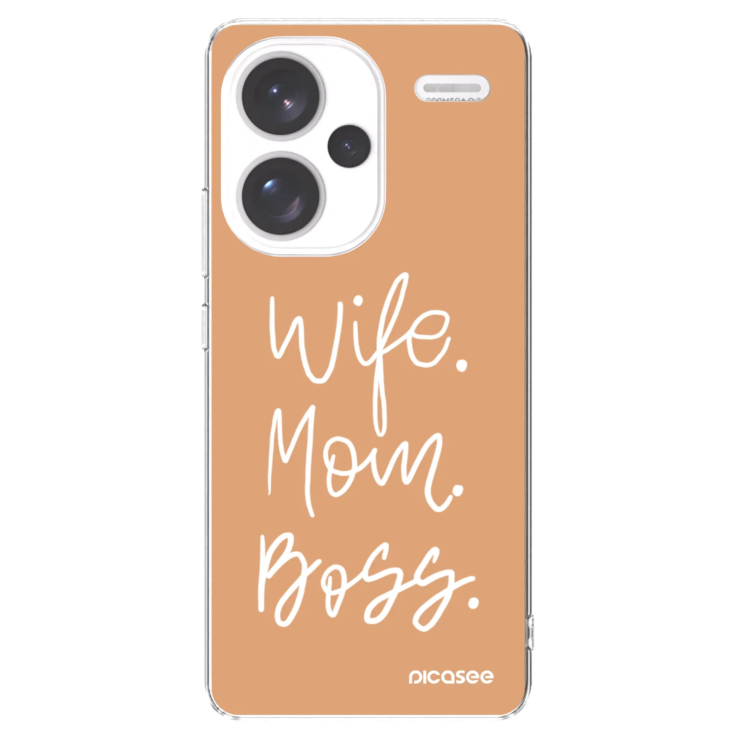 Picasee silikónový prehľadný obal pre Xiaomi Redmi Note 13 Pro+ 5G - Boss Mama