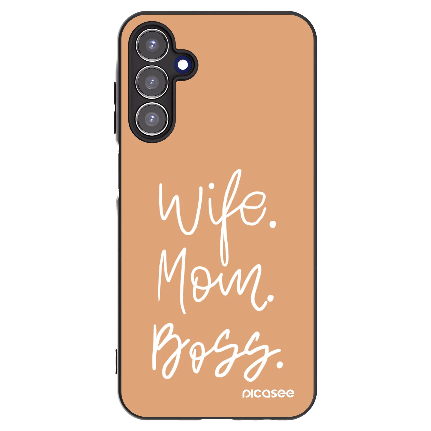 Picasee silikónový čierny obal pre Samsung Galaxy A15 A155F 4G - Boss Mama