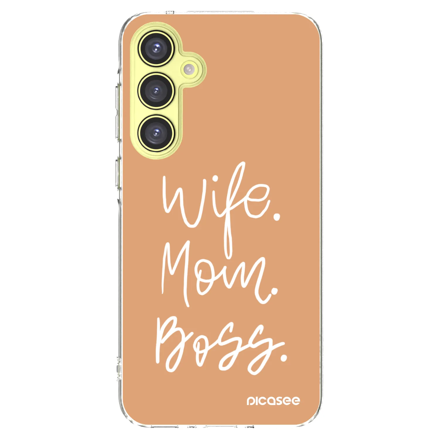 Picasee silikónový prehľadný obal pre Samsung Galaxy A35 5G A356B - Boss Mama