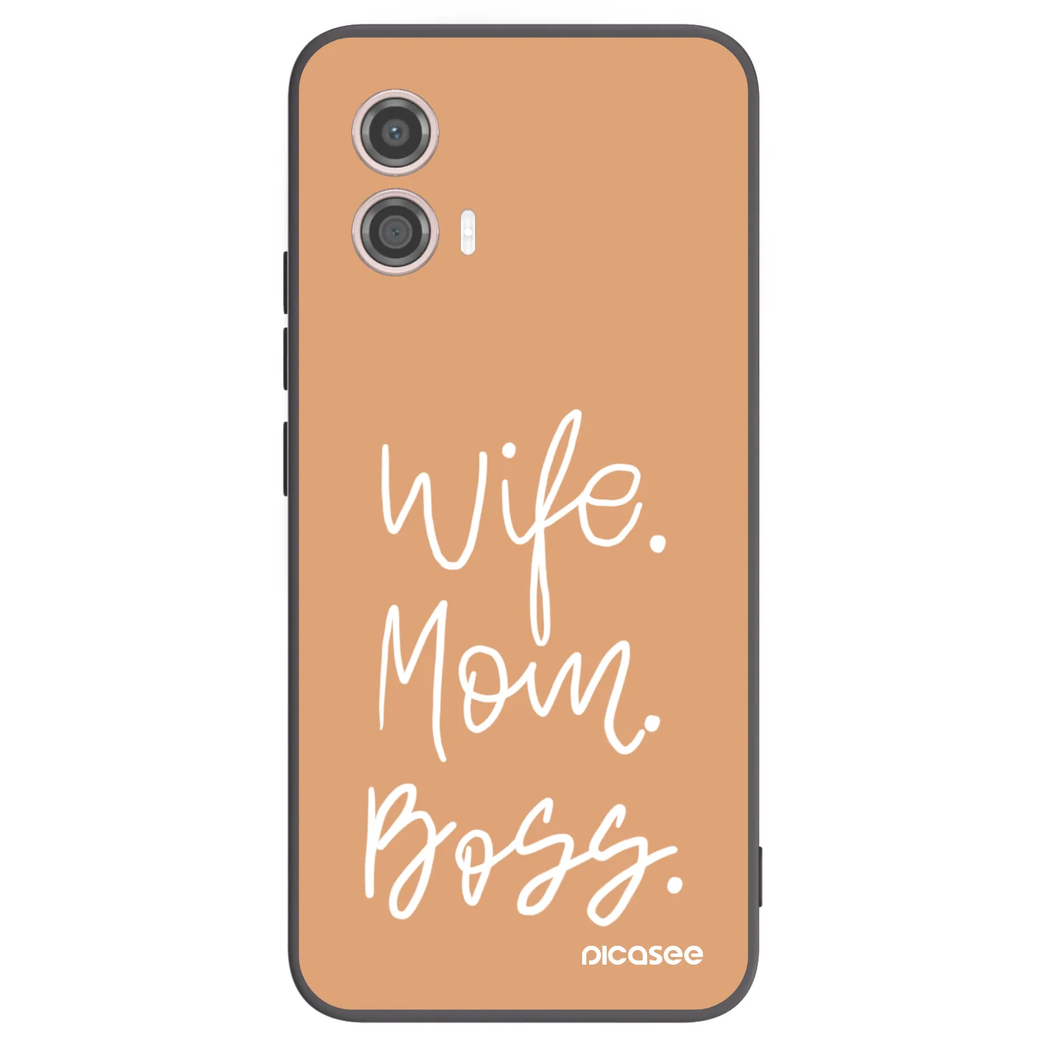 Picasee silikónový čierny obal pre Motorola Moto G53 5G - Boss Mama