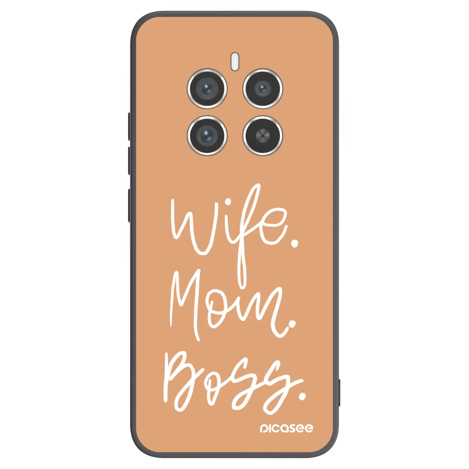 Picasee silikónový čierny obal pre Realme 12 Pro 5G - Boss Mama