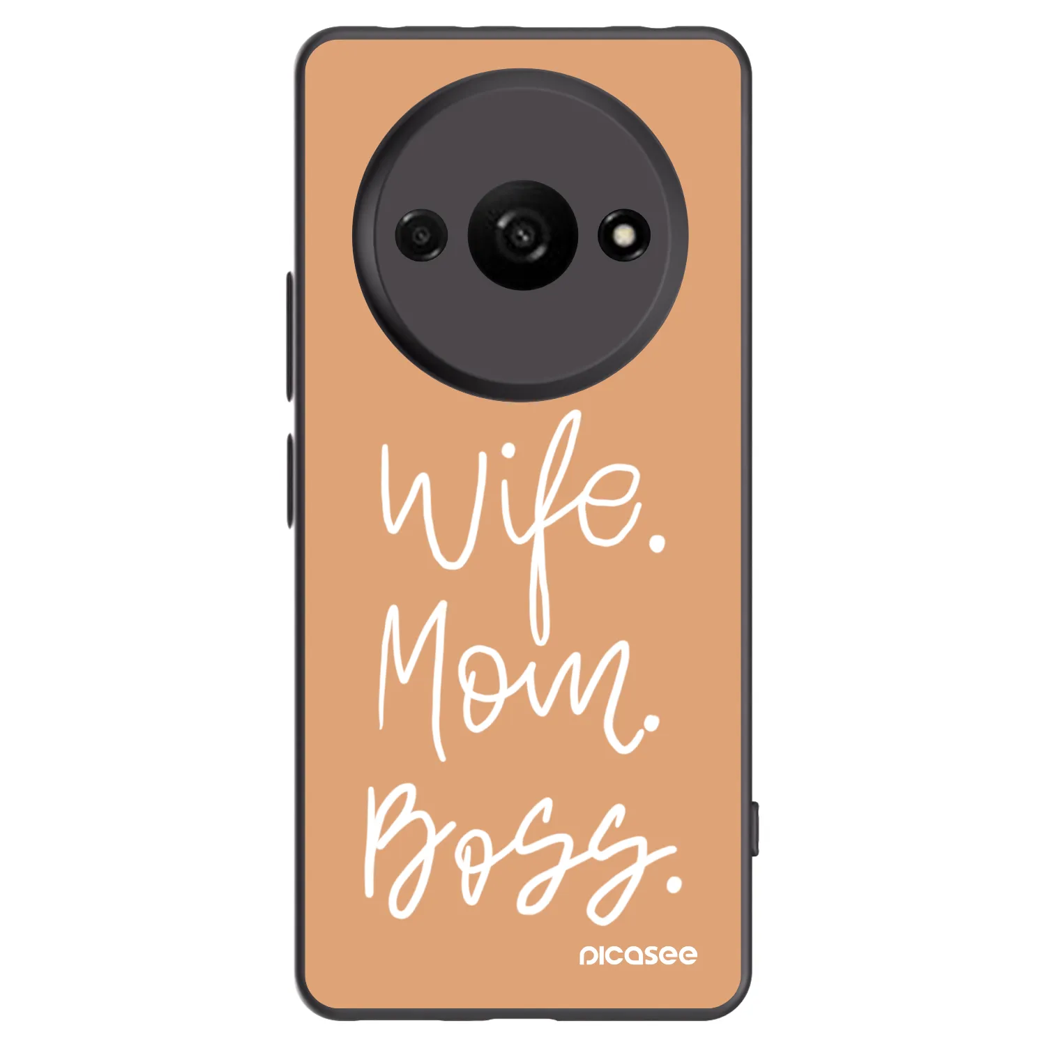 Picasee silikónový čierny obal pre Xiaomi Redmi A3 - Boss Mama