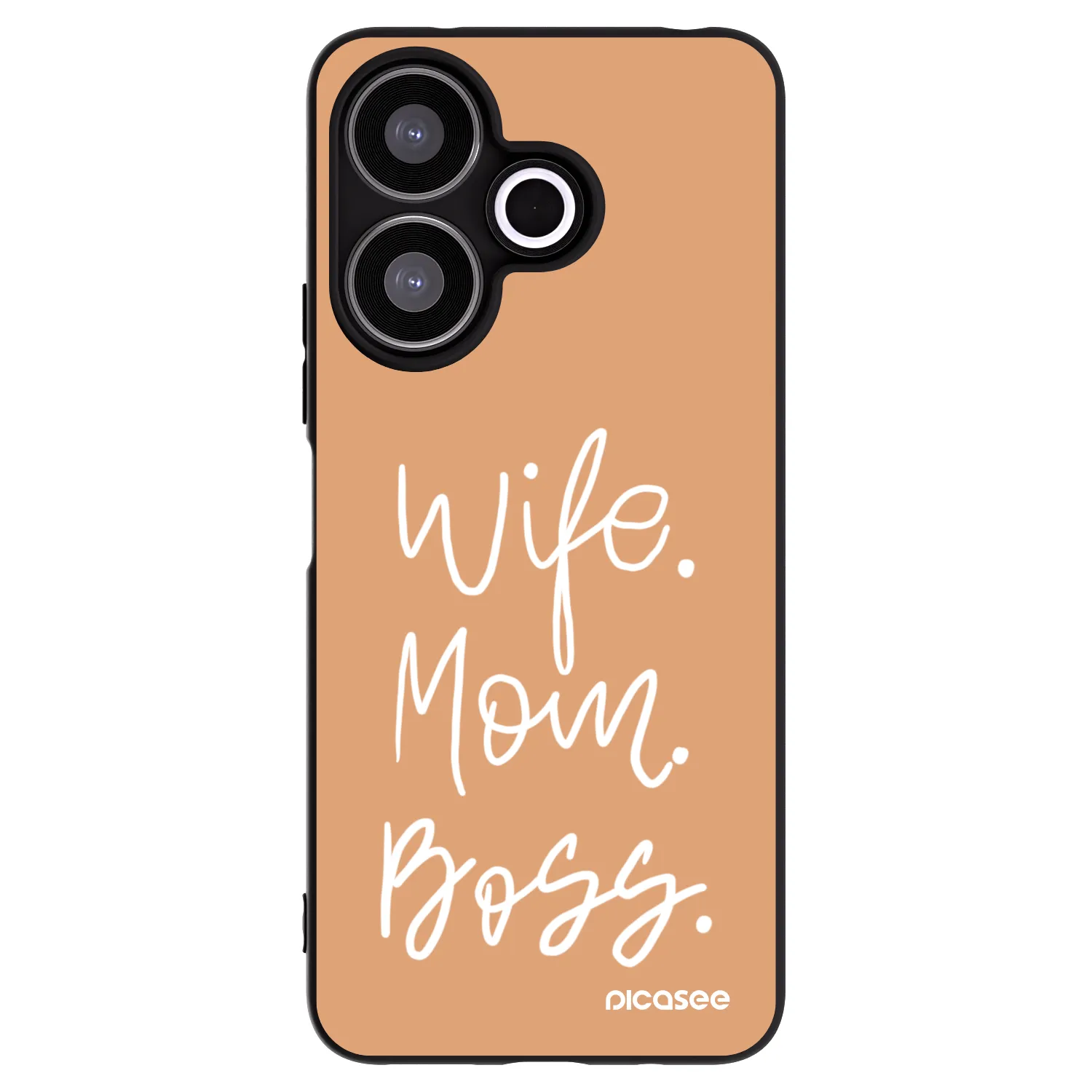 Silikónový čierny obal pre Xiaomi Redmi 13 4G - Boss Mama
