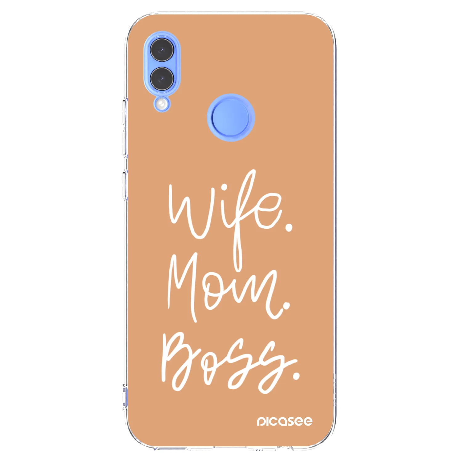 Picasee silikónový prehľadný obal pre Huawei P Smart 2019 - Boss Mama