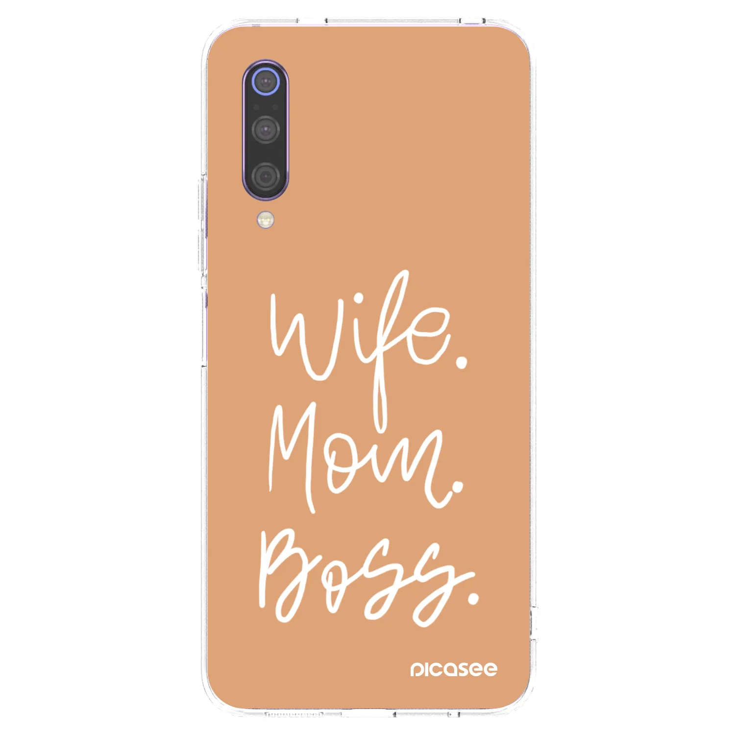 Picasee silikónový prehľadný obal pre Xiaomi Mi 9 - Boss Mama