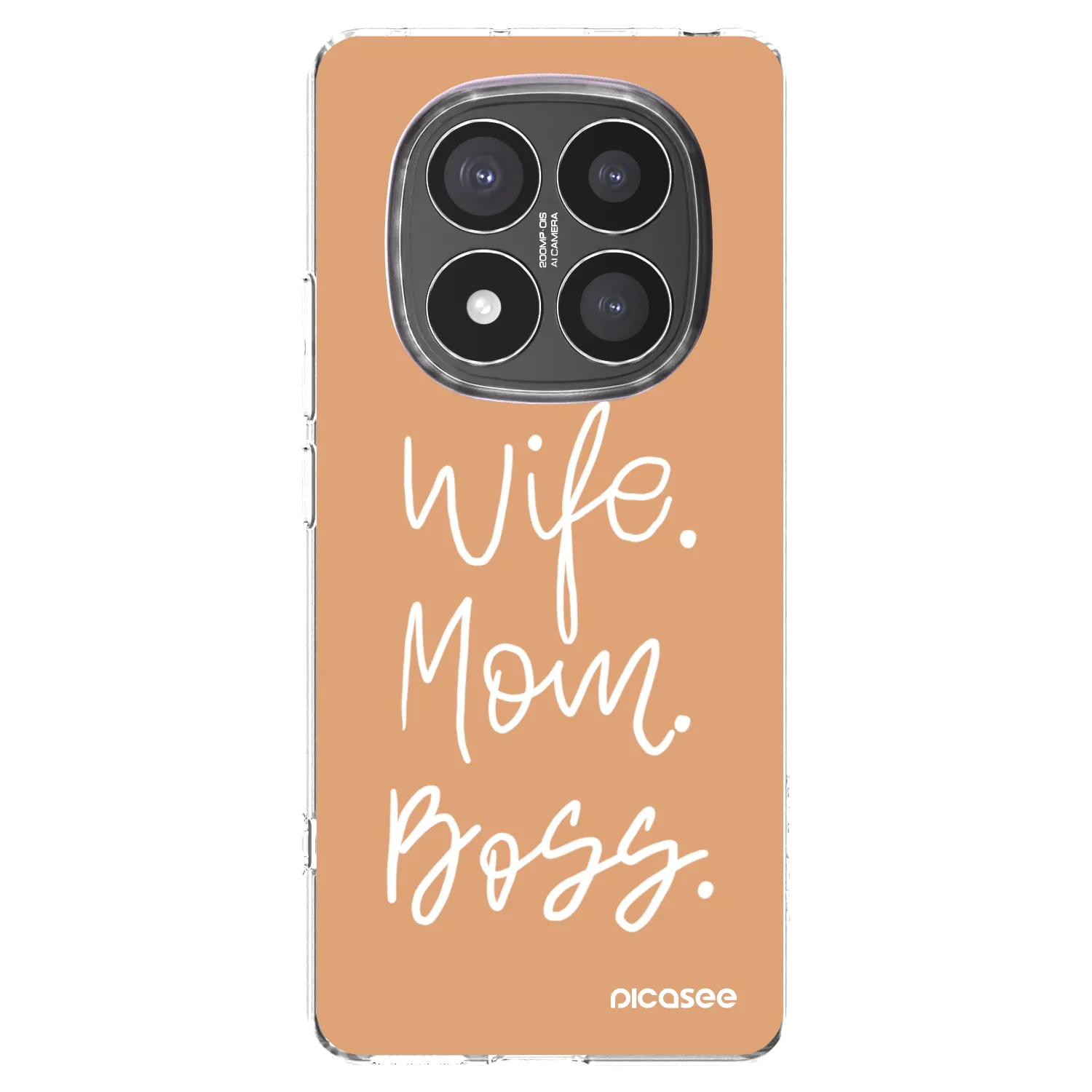 Picasee silikónový prehľadný obal pre Xiaomi Redmi Note 14 Pro+ 5G - Boss Mama