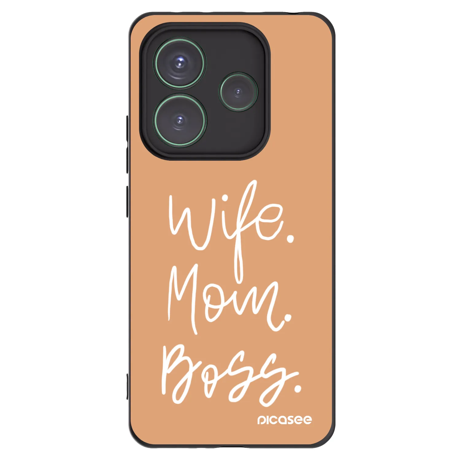 Picasee silikónový čierny obal pre Xiaomi Redmi Note 14 5G - Boss Mama