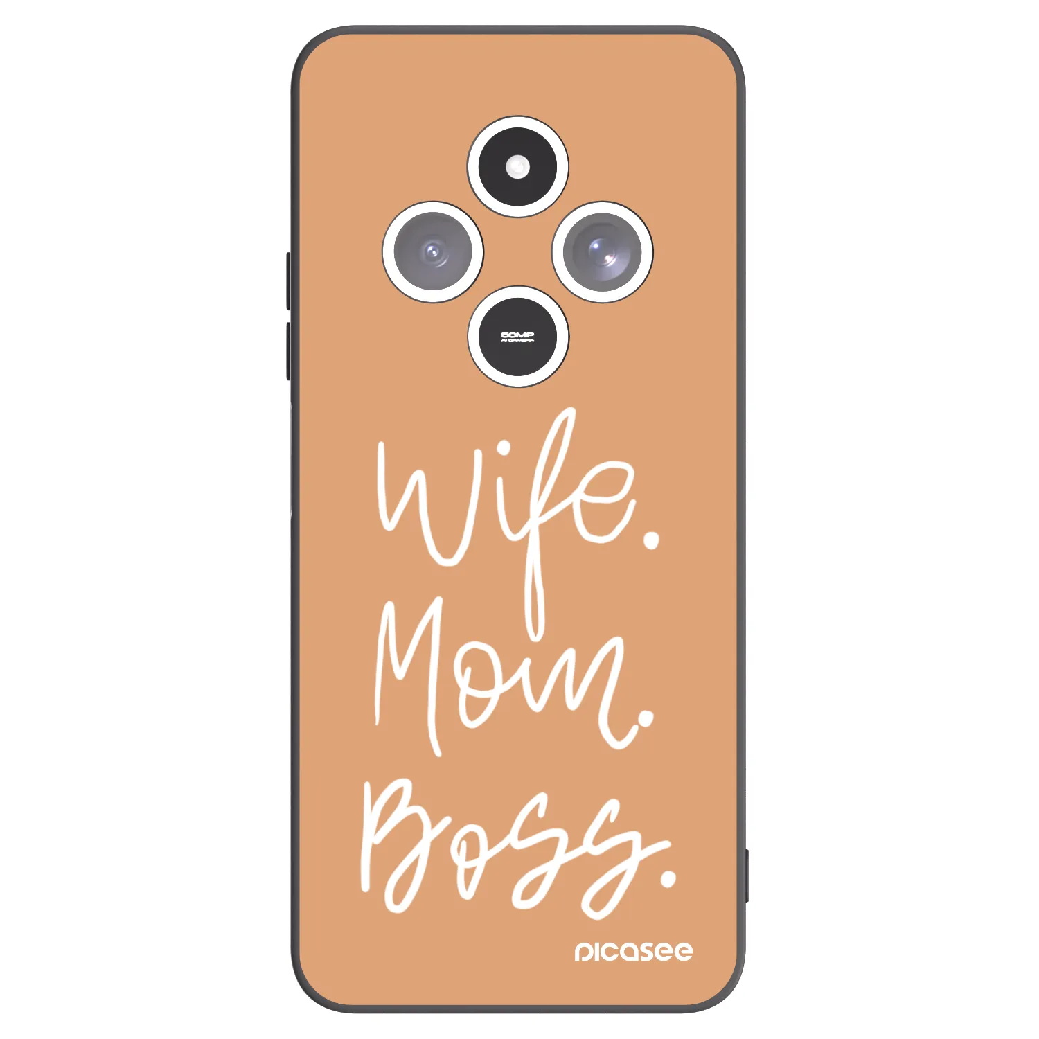 Picasee silikónový čierny obal pre Xiaomi Redmi 14C - Boss Mama