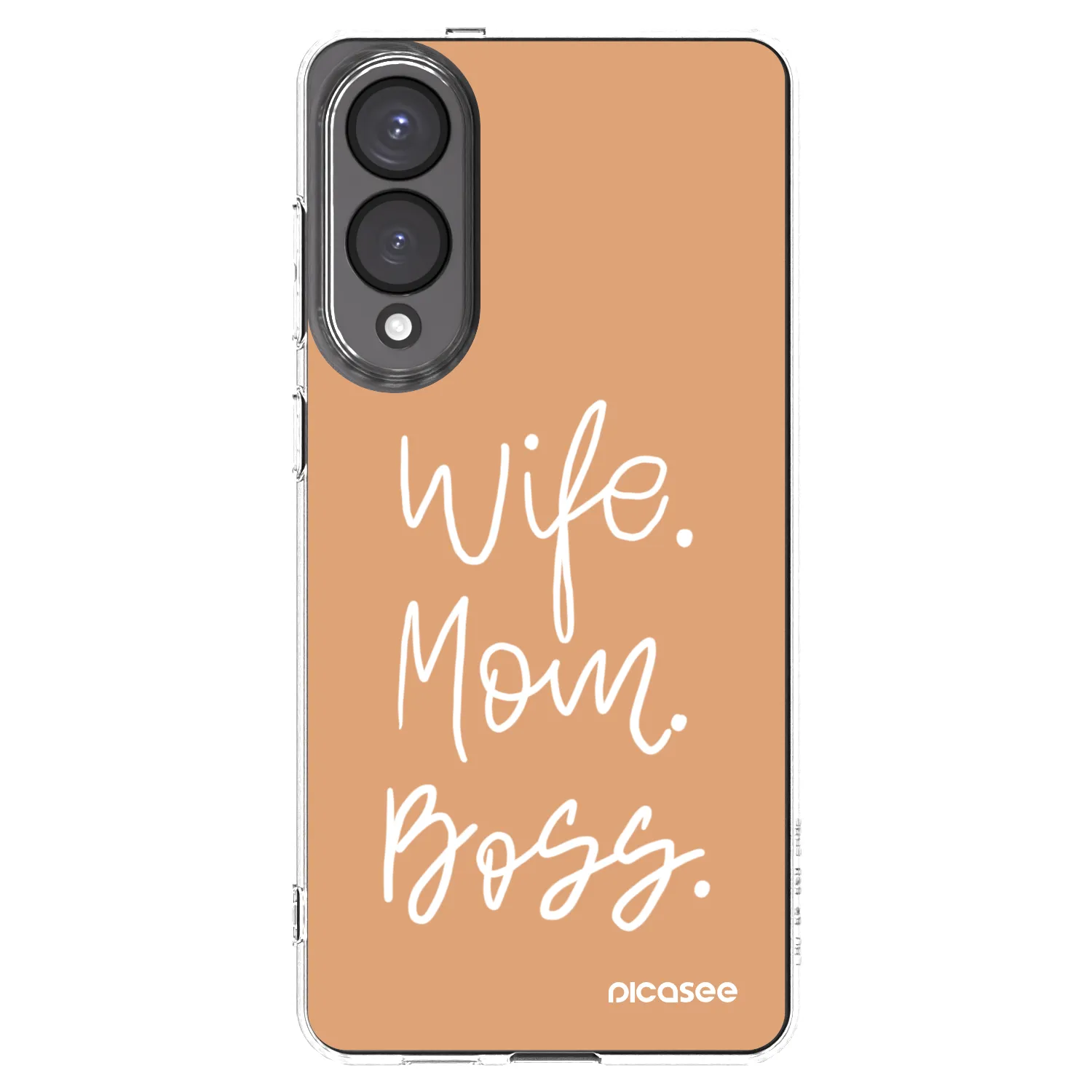 Picasee silikónový prehľadný obal pre Samsung Galaxy S25 Edge 5G - Boss Mama