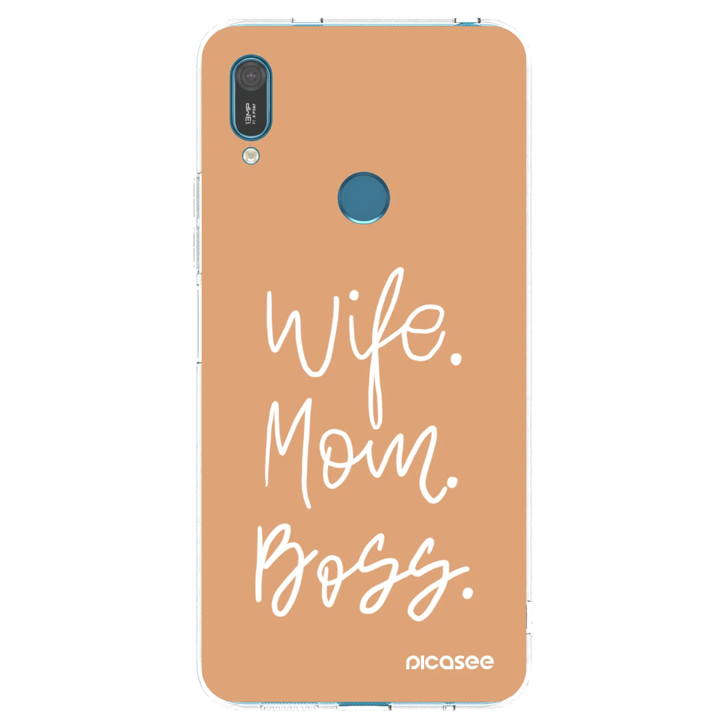 Silikónový prehľadný obal pre Huawei Y7 2019 - Boss Mama